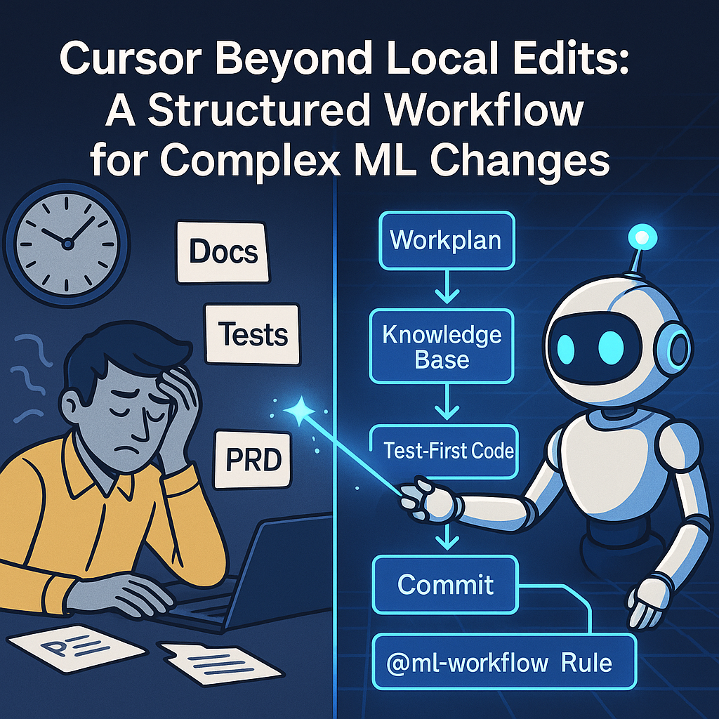 Cursor Beyond Local Edits: A Structured Workflow for Complex ML Changes